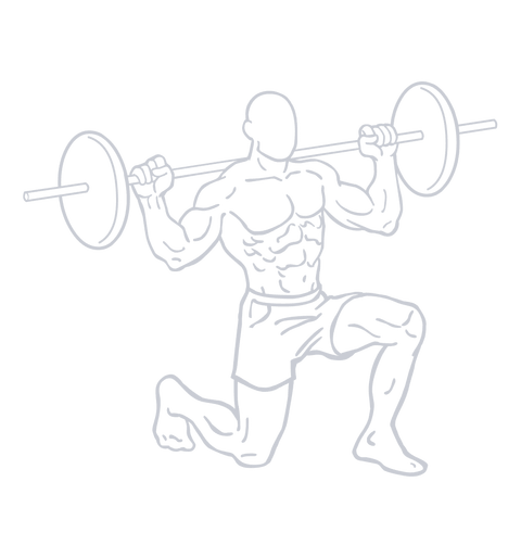 Barbell Lunge, position 2 of 2