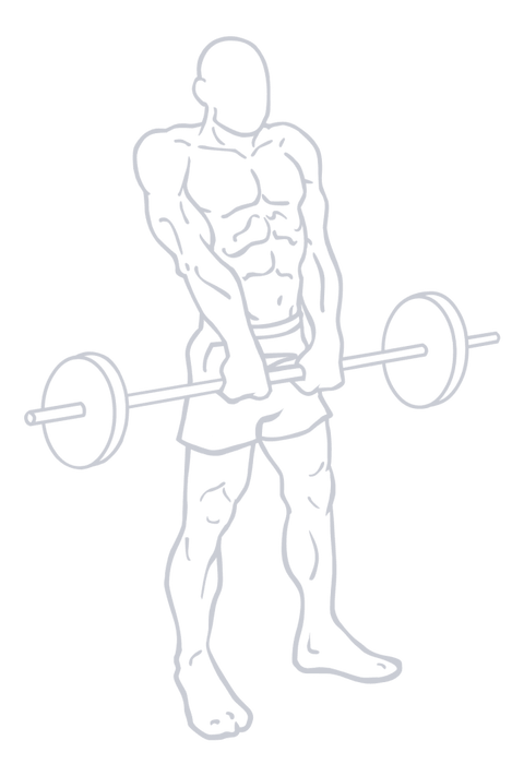 Barbell Shrug, position 2 of 2
