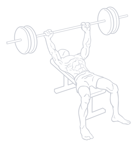 Barbell Bench Press, position 2 of 2