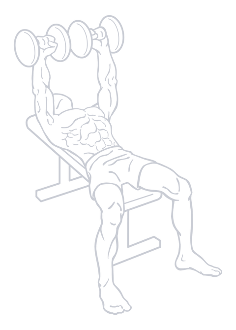 Dumbbell Bench Press, position 1 of 2