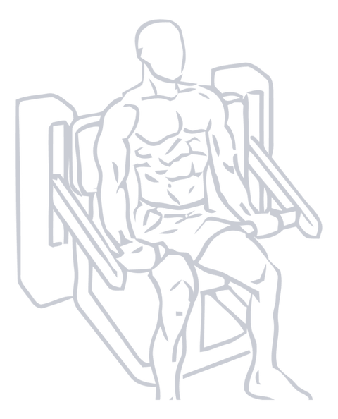 Machine Bicep Curl, position 1 of 2