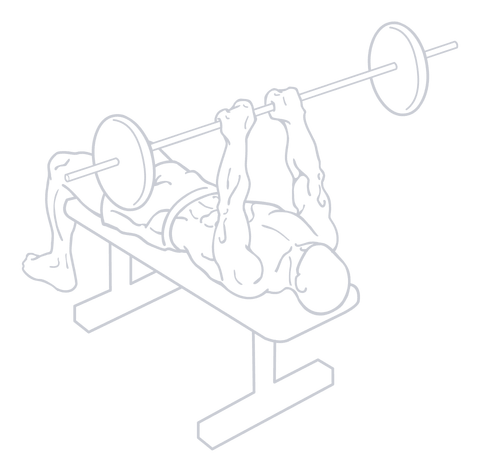 Close Grip Bench Press, position 2 of 2