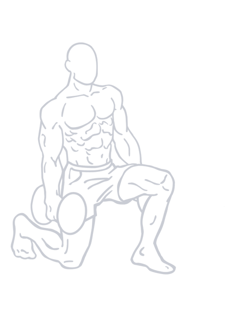 Dumbbell Lunge, position 2 of 2