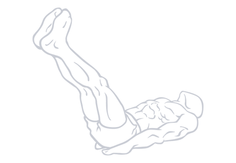 Lying Leg Raise, position 2 of 2