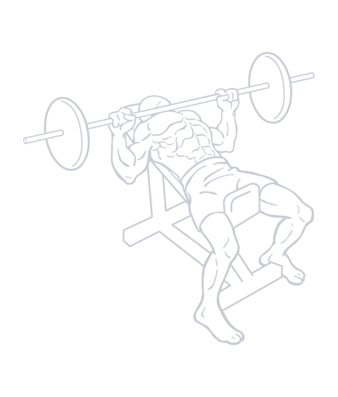 Barbell Incline Bench Press, position 1 of 2