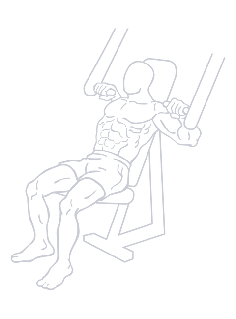 Machine Incline Chest Press, position 1 of 2