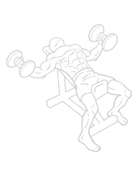 Dumbbell Incline Chest Fly, position 2 of 2