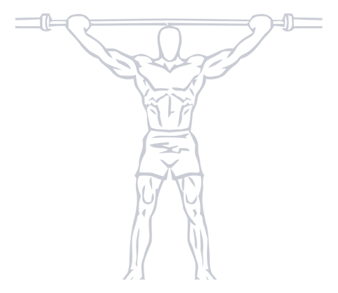 Overhead Squat, position 1 of 2