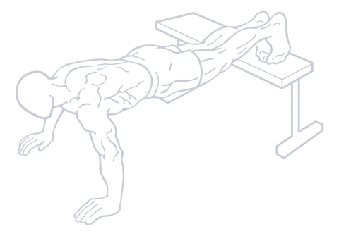 Decline Push Up, position 1 of 2