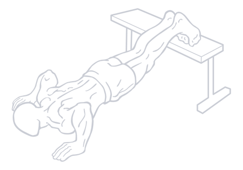 Decline Push Up, position 2 of 2