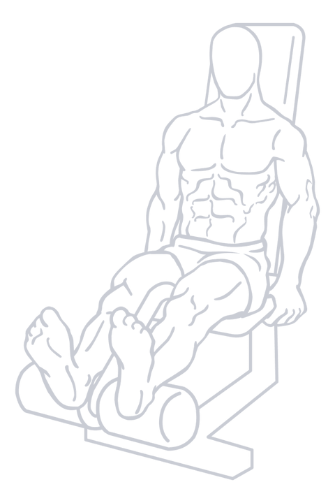 Seated Leg Curl, position 1 of 2