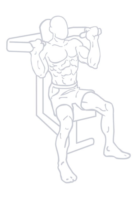 Machine Shoulder Press, position 1 of 2