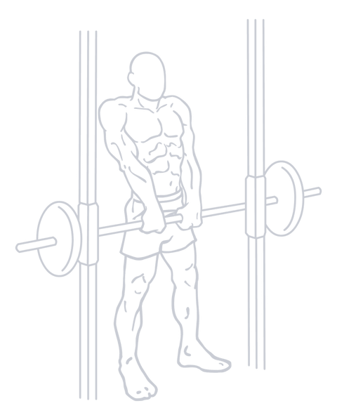 Smith Machine Shrug, position 2 of 2