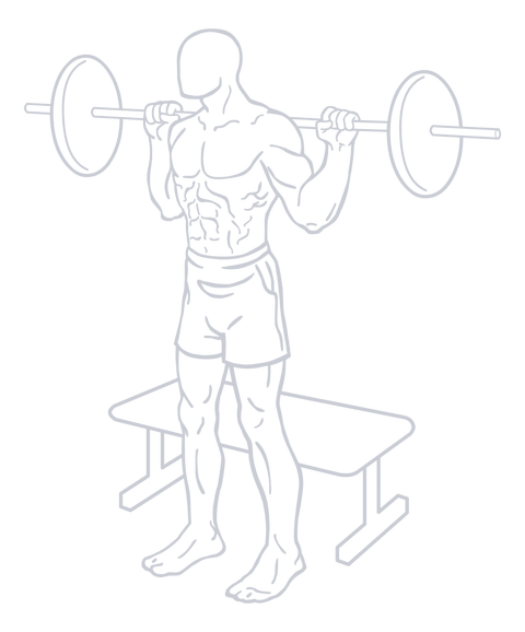 Box Squat, position 1 of 2