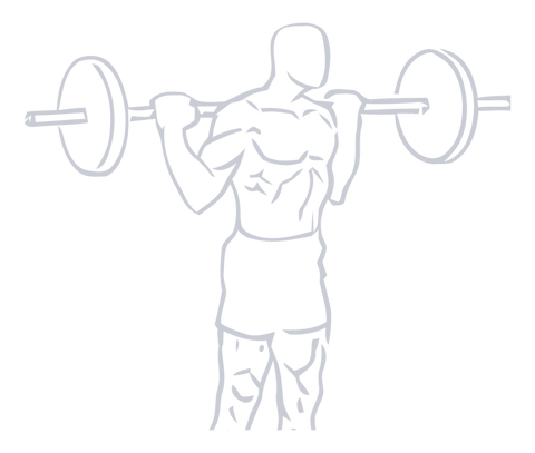 Barbell Calf Raise, position 1 of 2