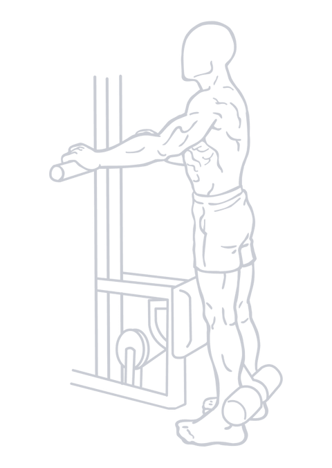 Standing Leg Curl, position 1 of 2