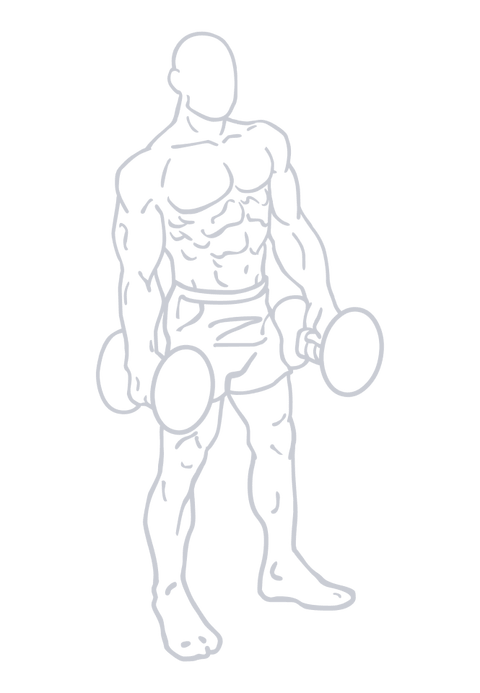 Dumbbell Walking Lunge, position 1 of 4