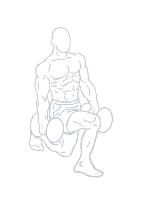 Dumbbell Walking Lunge, position 4 of 4