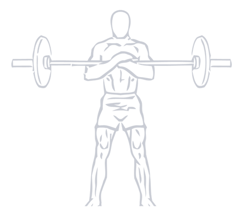 Zercher Squat, position 1 of 2